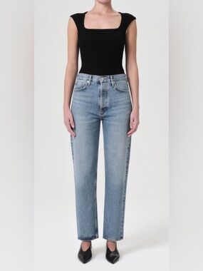 Agolde 90's Pinch Waist High Rise Straight Jeans Size 29 Color: Modal